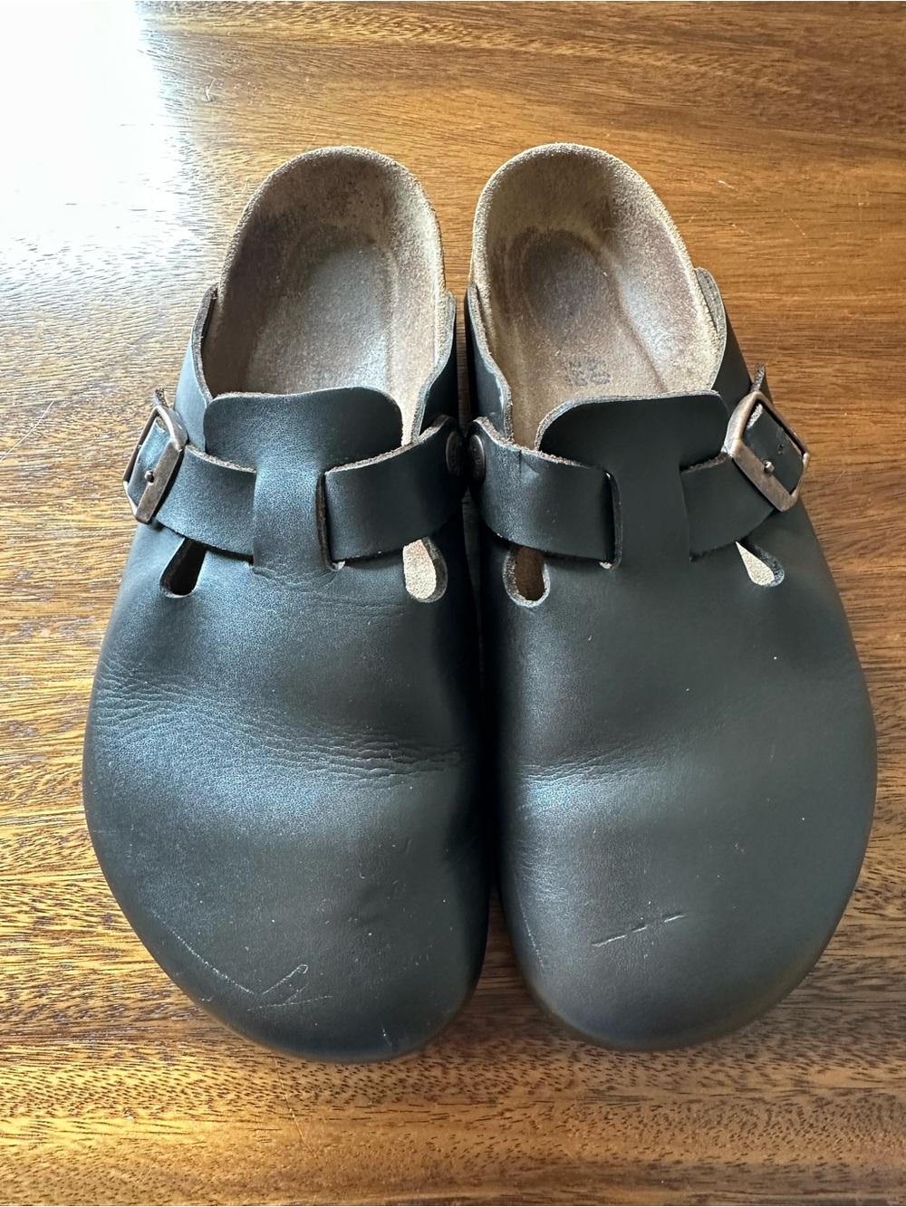 Birkenstock Boston Clogs Brown Leather EU 40 US Mens 7 Women 9 Made In Germany